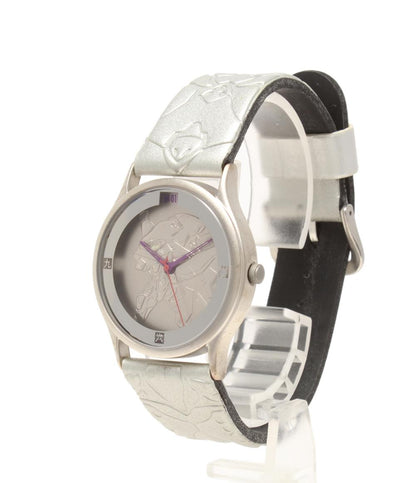 腕時計 新世紀 エヴァンゲリオン EVA ストウオッチ 初号機 クオーツ シルバー EVA-01 レディース メンズ