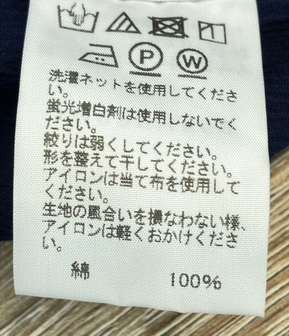 ISSEY MIYAKE 半袖ワンピース イレギュラー ヘム ネイビー モード IM02FH559 レディース SIZE 2 (M) イッセイミヤケ