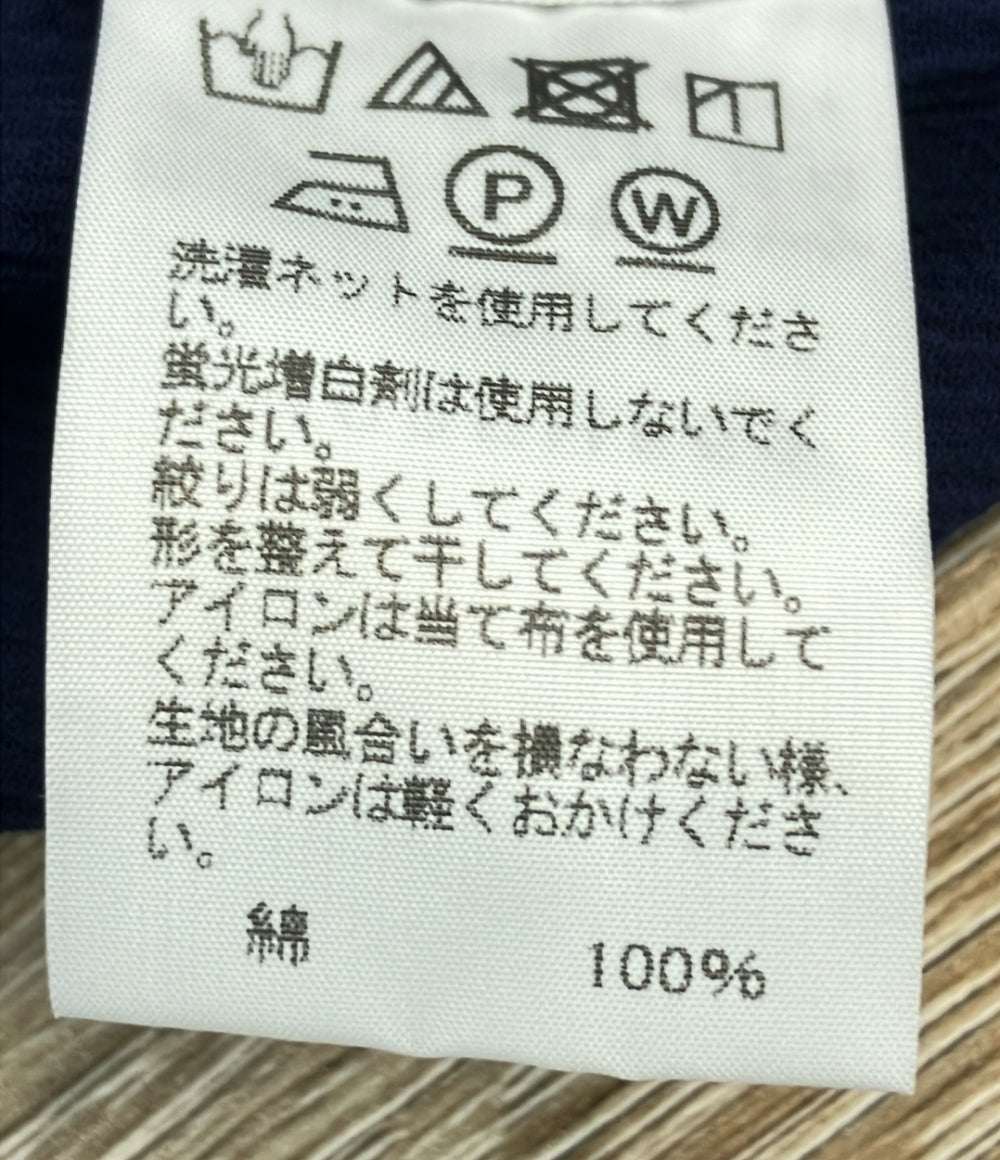 ISSEY MIYAKE 半袖ワンピース イレギュラー ヘム ネイビー モード IM02FH559 レディース SIZE 2 (M) イッセイミヤケ