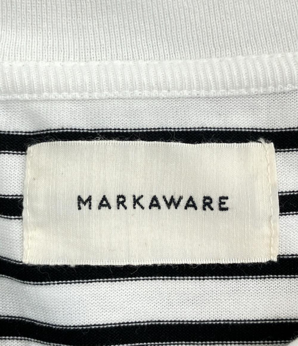 markaware オーバーサイズ ボーダー長袖Tシャツ メンズ SIZE M マーカウェア