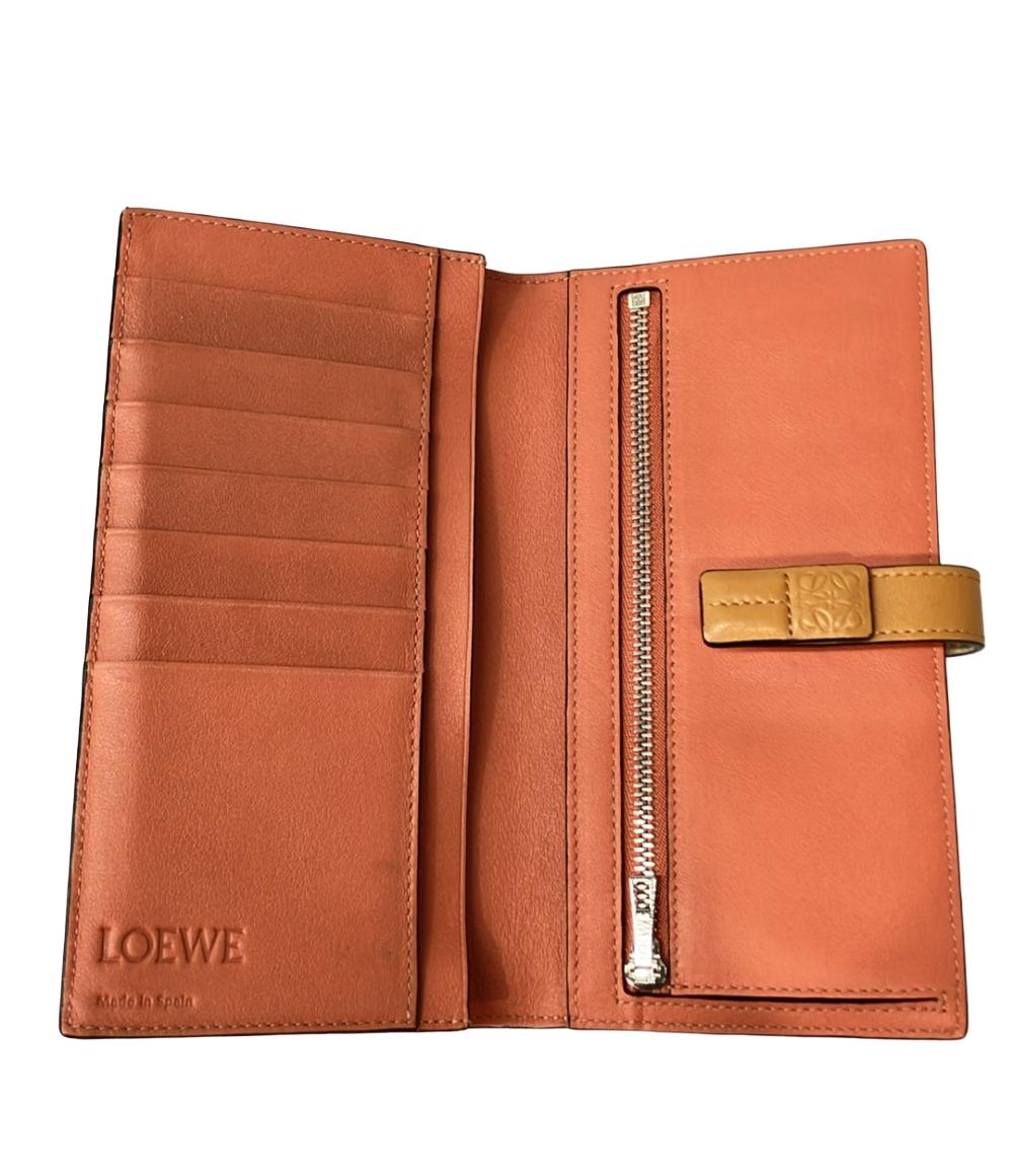 美品 ロエベ 二つ折り長財布 レディース LOEWE