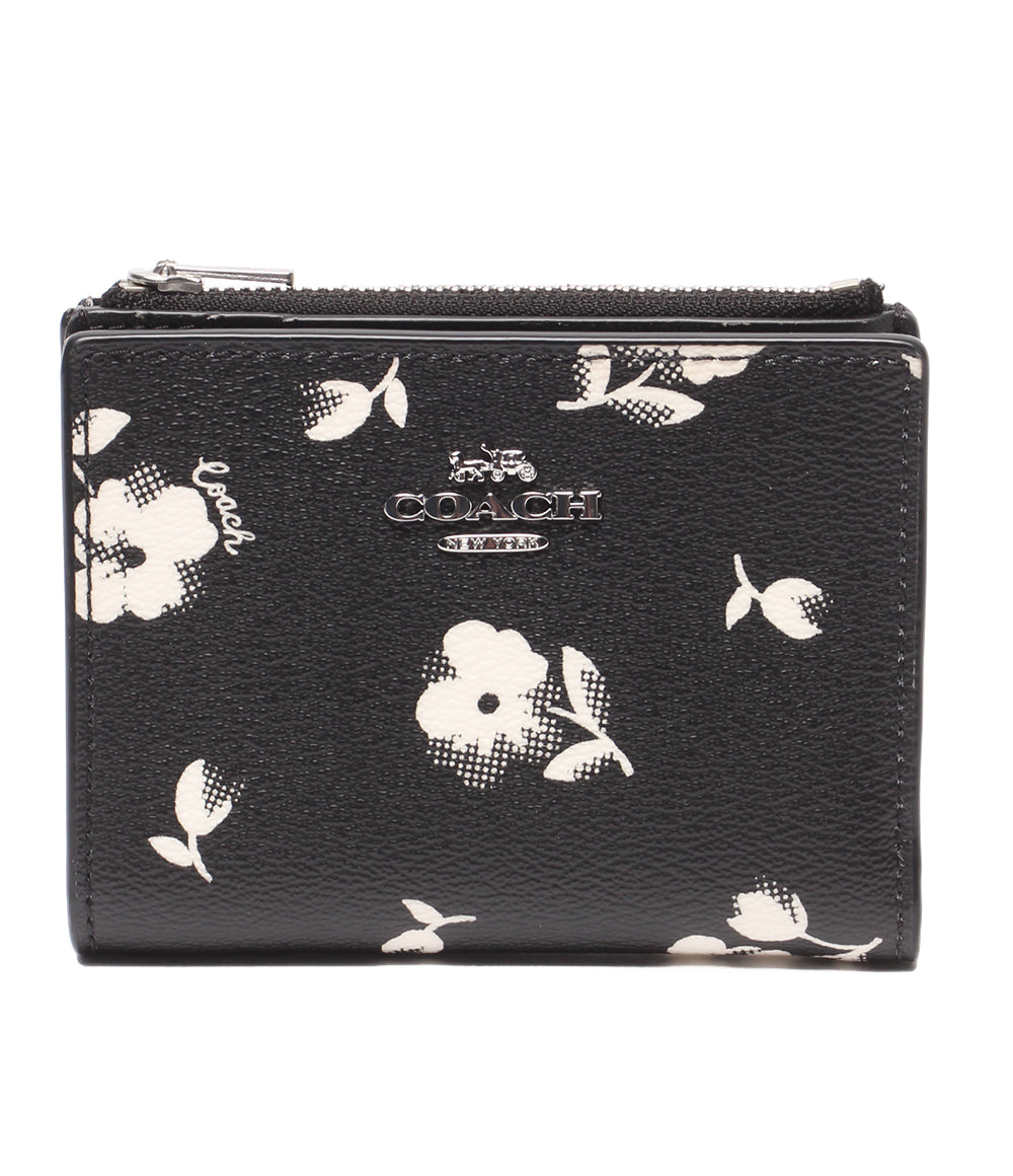 美品 COACH 二つ折り財布 花柄 レディース コーチ