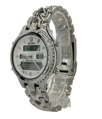 SEIKO 腕時計 クオーツ ホワイト H021-8050 メンズ セイコー