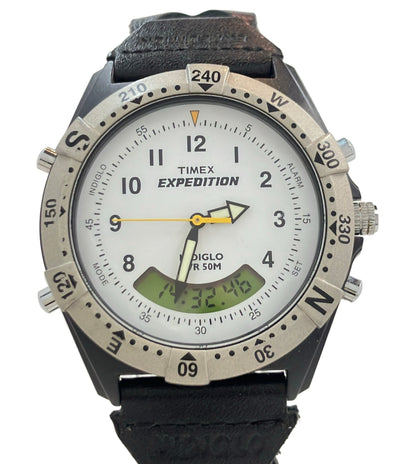 TIMEX 腕時計 クオーツ ホワイト メンズ タイメックス
