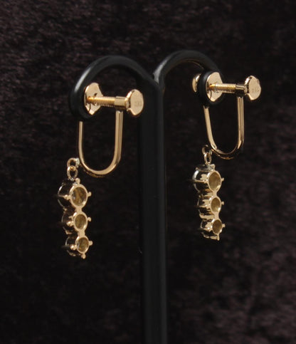 美品 イヤリング K18 ダイヤ 0.63ct レディース