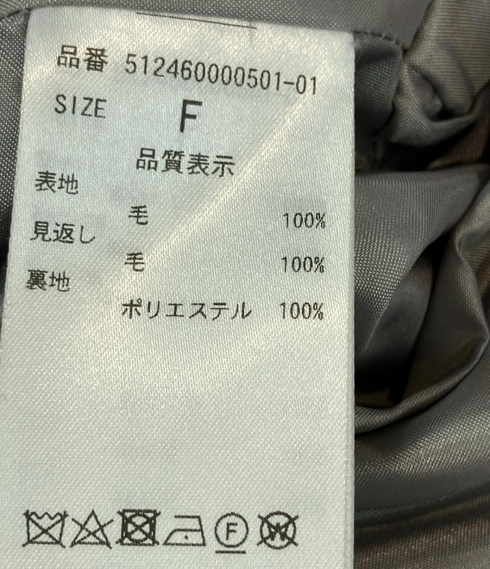 ELENDEEK ショートコート ケープスタンドカラー 24AW ウール レディース SIZE F (M) エレンディーク