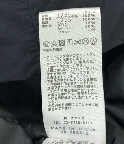 ザノースフェイスパープルレーベル ワンポイントノーカラーナイロンダウンジャケット アウター コート レディース SIZE M