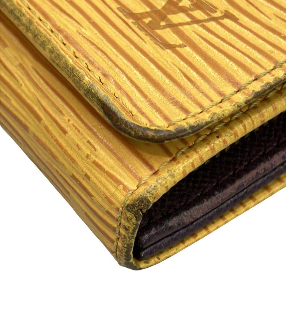 LOUIS VUITTON 二つ折り財布 ポルトモネ ビエ トレゾール エピ M63509 レディース ルイ・ヴィトン