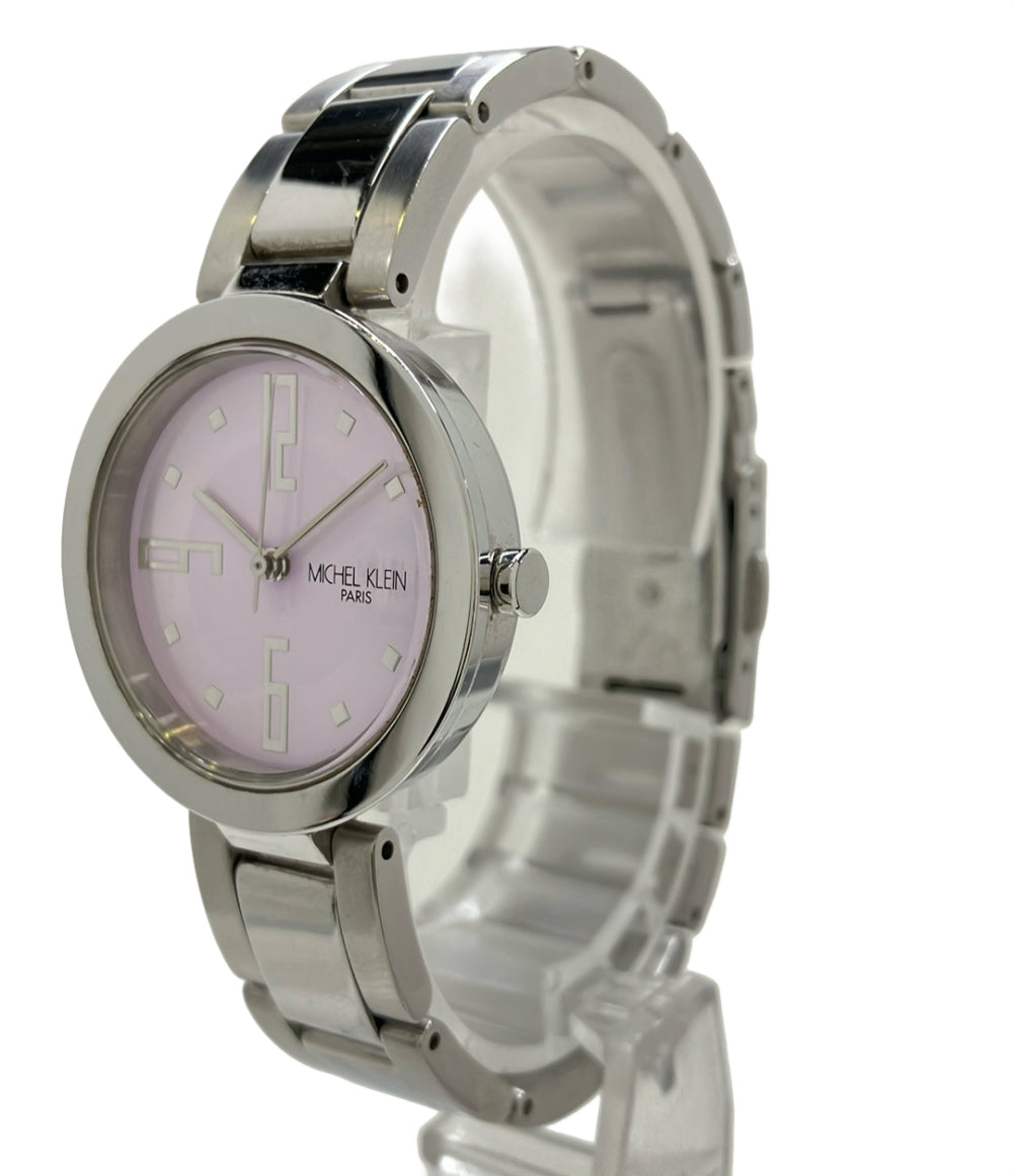MICHEL KLEIN 腕時計 クオーツ ピンク 7N01-0DC0 レディース ミッシェルクラン