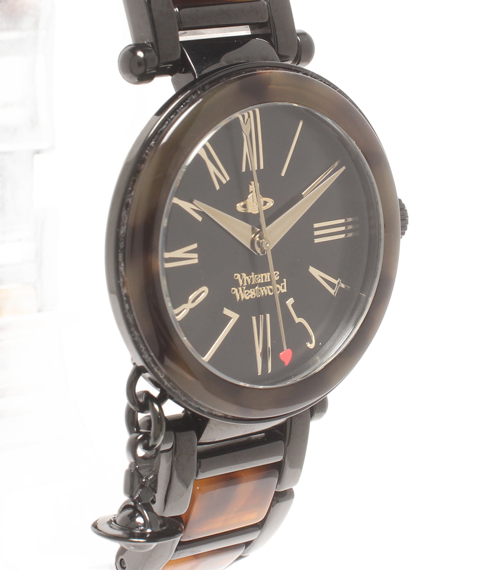 Vivienne Westwood 腕時計 クオーツ ブラック VV006BKBR レディース ヴィヴィアンウエストウッド