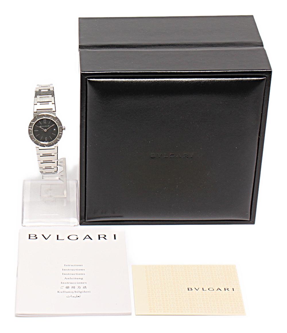 BVLGARI 腕時計 クオーツ ブラック BB26SS レディース ブルガリ