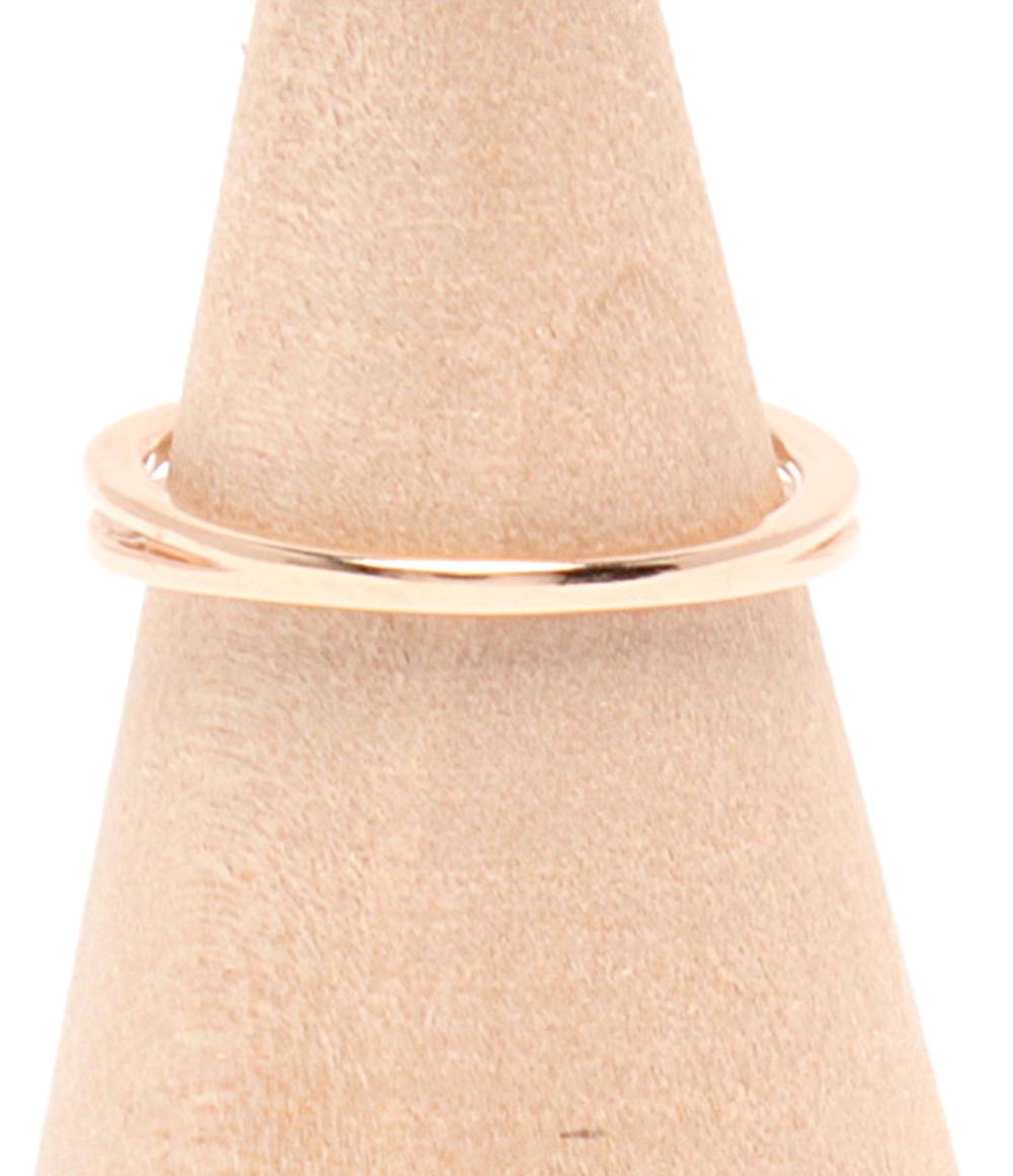 美品 カナルヨンドシー ピンキーリング 指輪 K10 ダイヤ レディース SIZE 3号 canal4℃