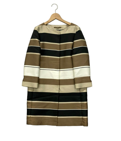 美品 ヘルノ ノーカラーコート レディース SIZE 40 (S) Herno