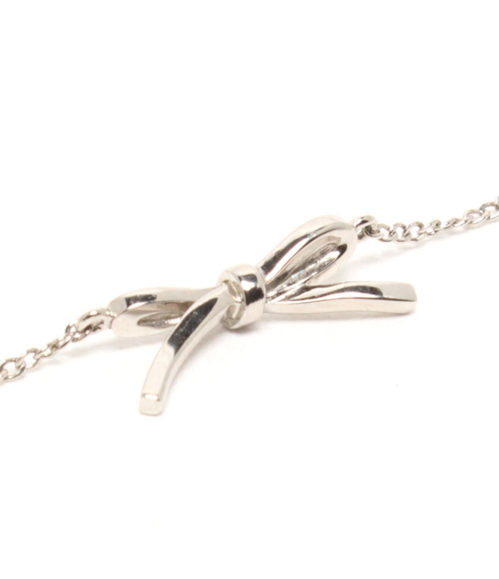 美品 ete ブレスレット SV925 リボンモチーフ レディース エテ