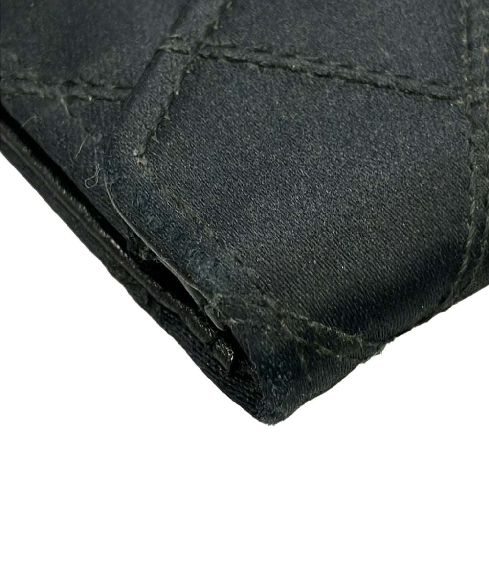 CHANEL カードケース コインケース ゴールド金具 ビコローレ サテン レディース シャネル