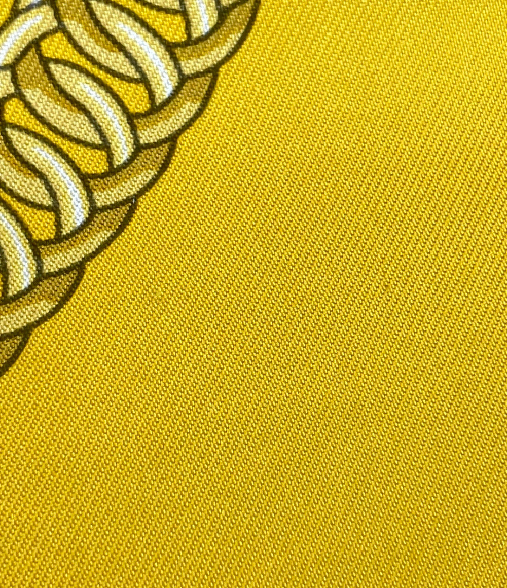 HERMES スカーフ カレ90 シルク100% ステイトリー ホイールズ レディース エルメス