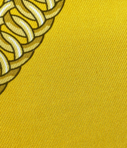 HERMES スカーフ カレ90 シルク100% ステイトリー ホイールズ レディース エルメス