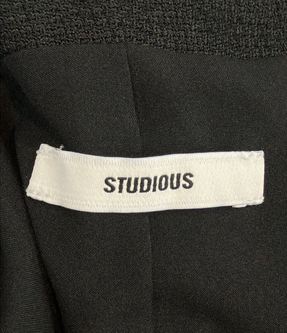STUDIOUS ノースリーブ Vネック スリーブレス メッシュ ドレス レディース SIZE 2 ステュディオス