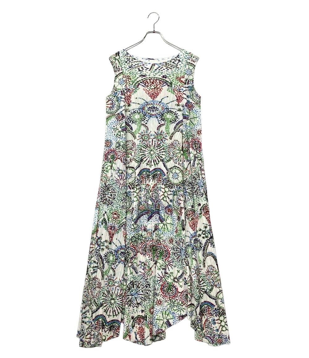美品 PLEATS PLEASE ノースリーブ ワンピース レディース SIZE 5 プリーツプリーズ