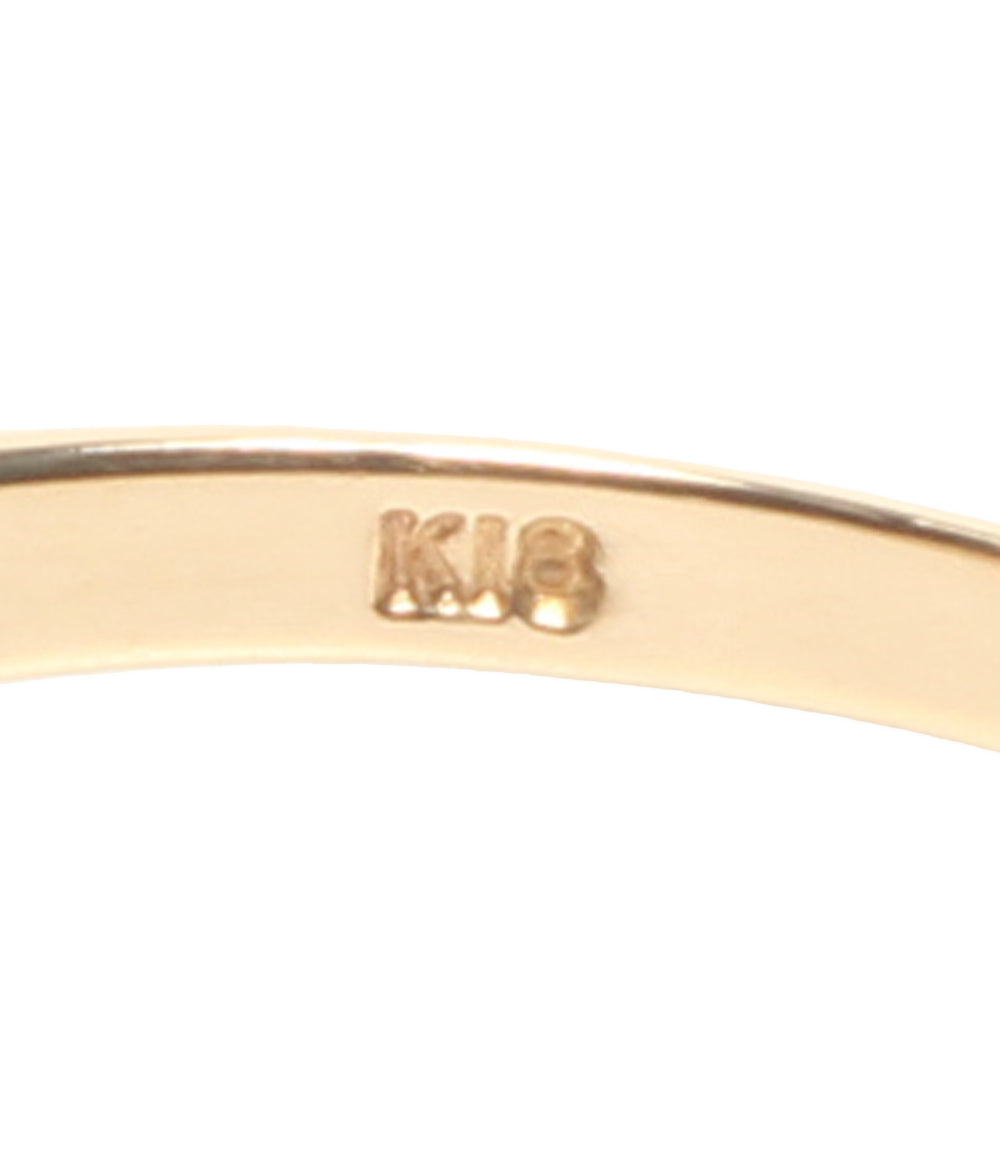 リング 指輪 K18 パール ダイヤ0.02ct レディース SIZE 16号
