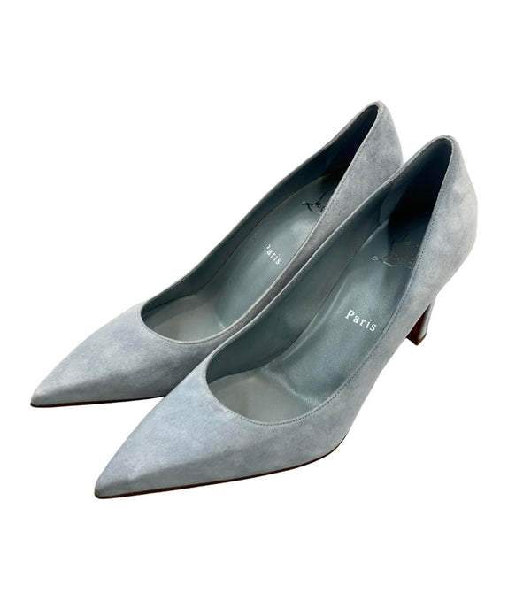 Christian Louboutin スエードパンプス ポインテッドトゥ レディース