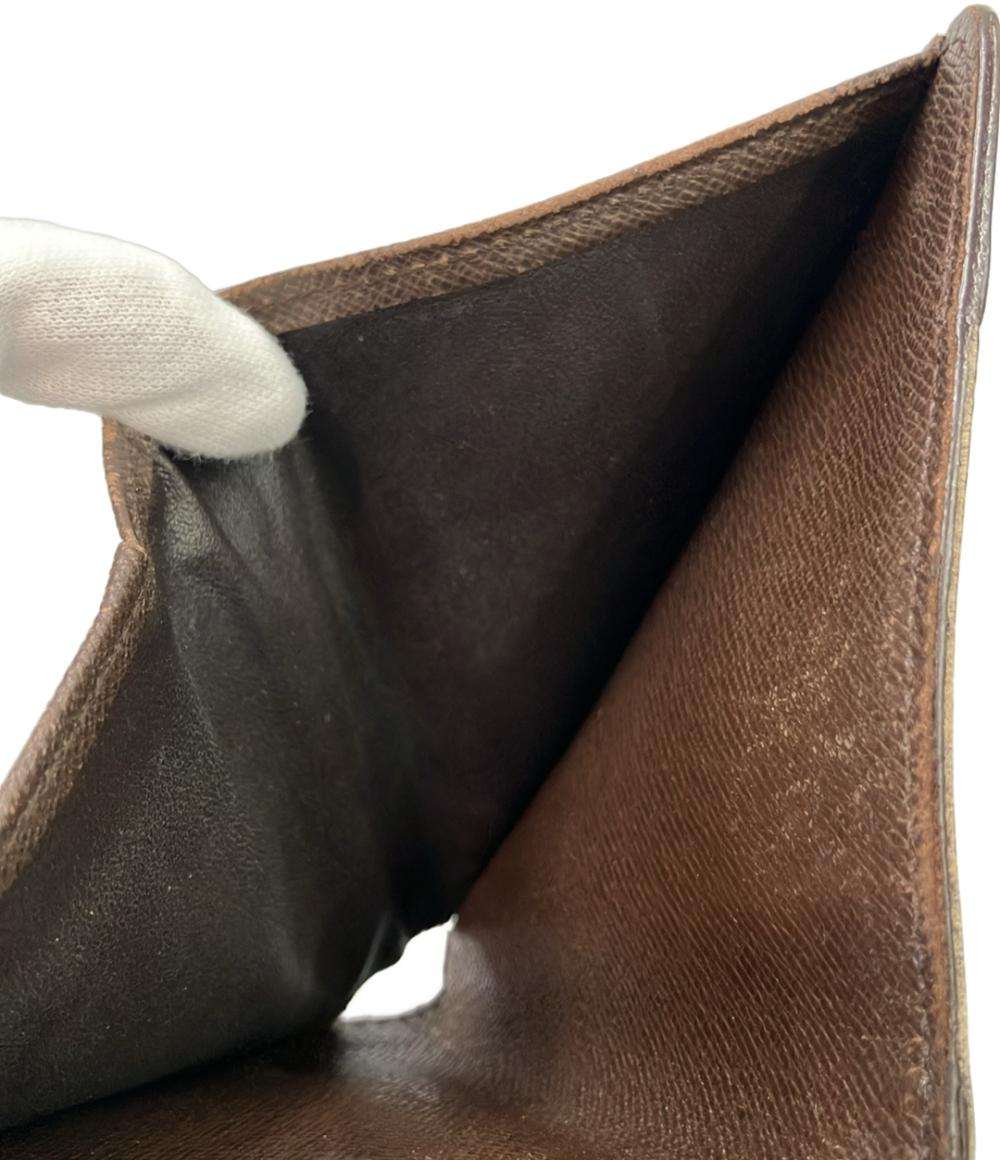 LOUIS VUITTON 二つ折り財布 コンパクト ジップ ダミエ エベヌ N61668