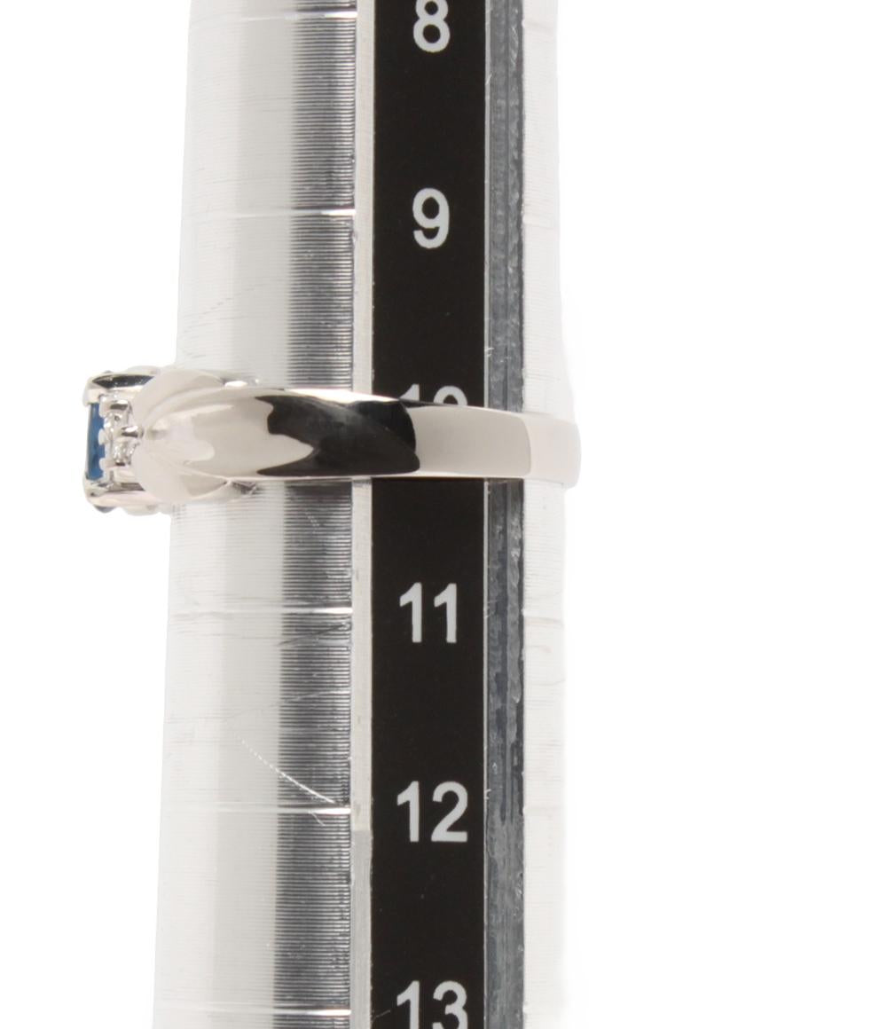 美品 リング 指輪 Pt900 サファイア 0.55ct ダイヤ 0.14ct レディース SIZE 10号