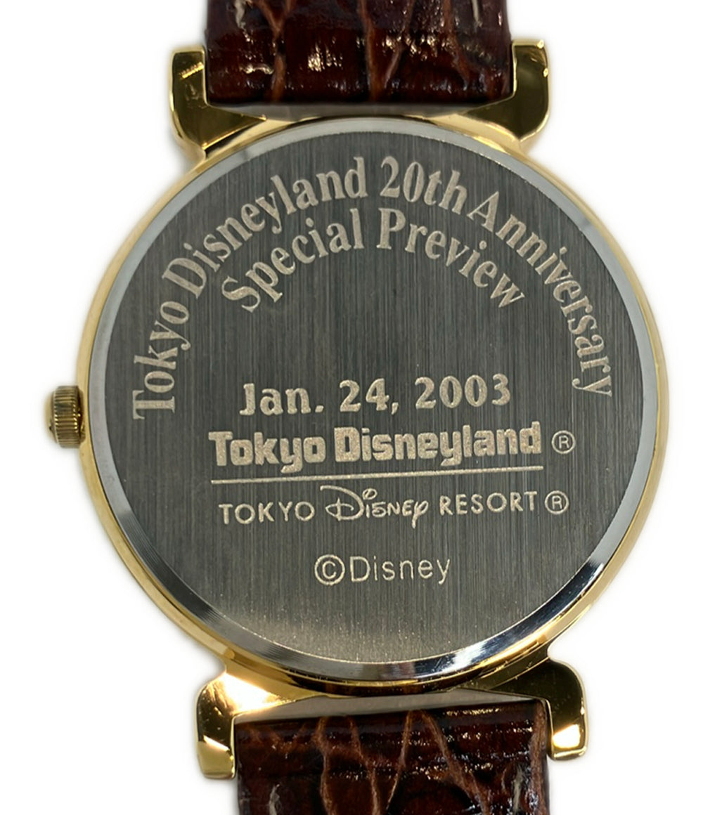 Disneyく 腕時計 東京ディズニーランド20周年 クオーツ レディース メンズ ディズニー