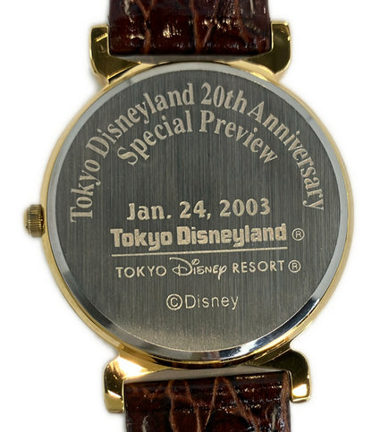 Disneyく 腕時計 東京ディズニーランド20周年 クオーツ レディース メンズ ディズニー