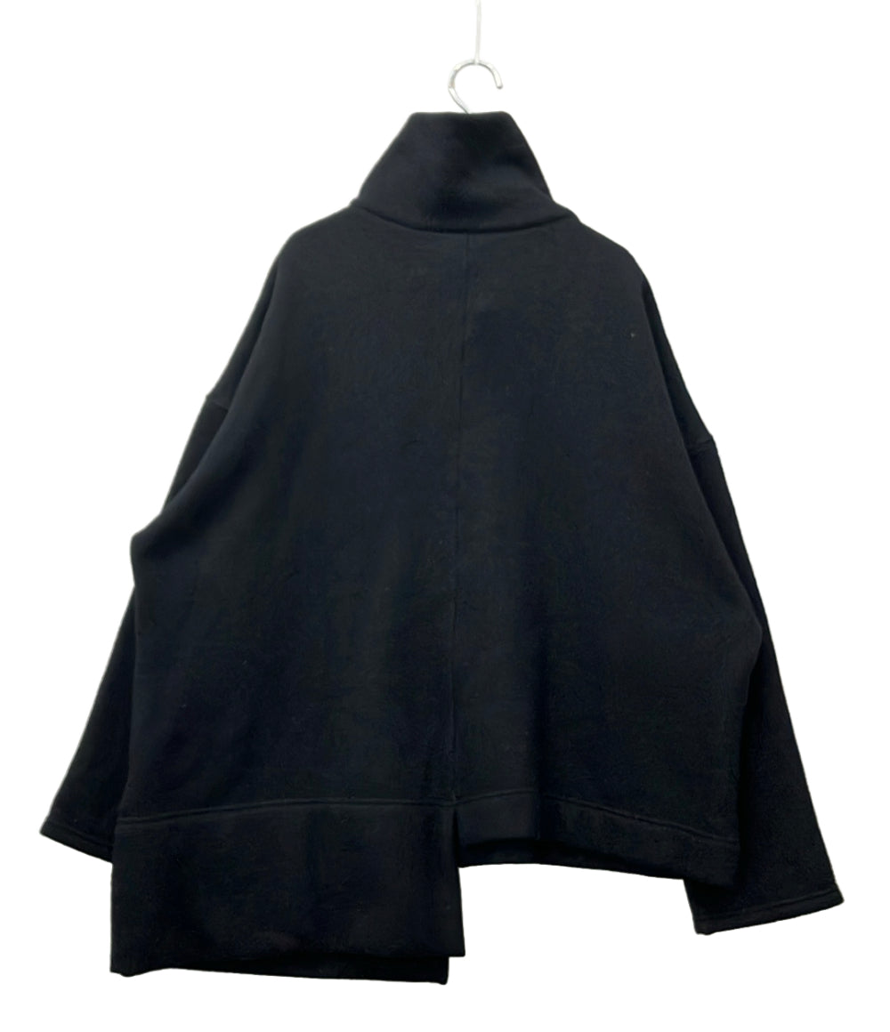 Yohji Yamamoto +NOIR ジャケット 長袖 ハイネック 変形 裾カット NR-T14-176 レディース SIZE 2 (M) ヨウジヤマモト プリュス ノアール
