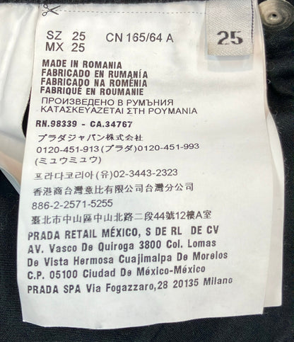 PRADA ブラックデニムパンツ レディース SIZE 25 (S) プラダ