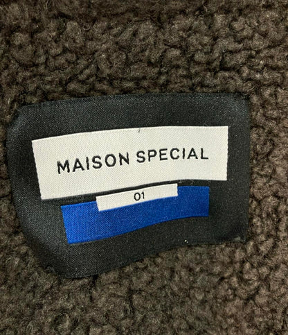 MAISON SPECIAL ナイロンジャケット ボアライナー フード付き Lining Boa Prime-Over N-3B 11232161501 メンズ SIZE 1 (S) メゾンスペシャル
