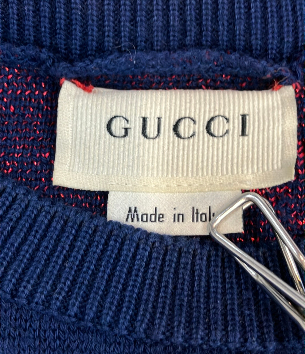 GUCCI 長袖ニット GG柄 ジャガード ラメ 571723GG キッズ SIZE 10 (140) グッチ