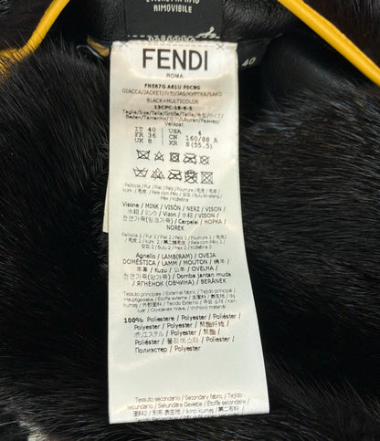 FENDI FILA ミンクファージャケット リバーシブル FNE67G A61U F0C8G メンズ SIZE 40 (M) フェンディ フィラ