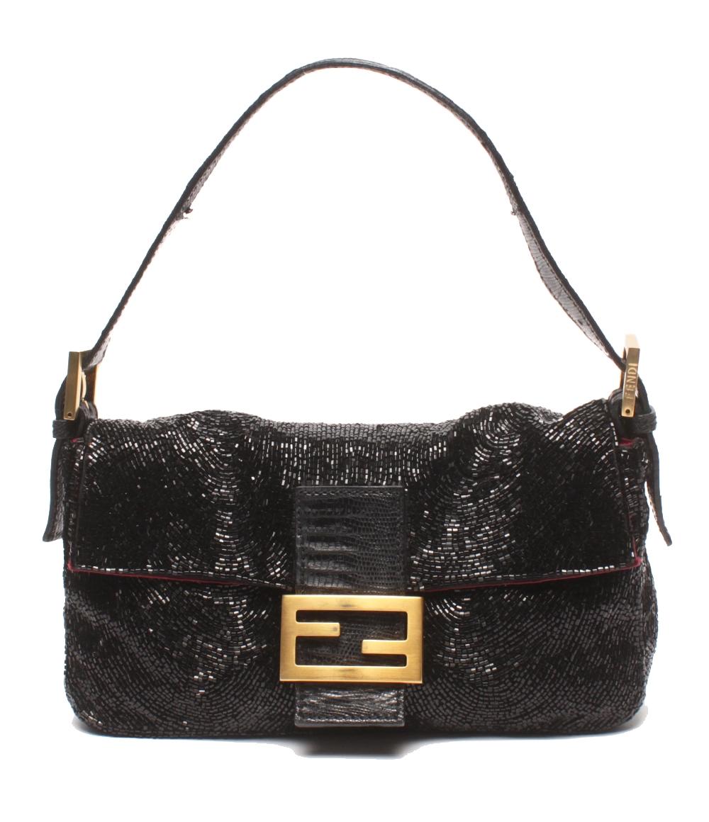 訳あり FENDI ハンドバッグ ショルダーバッグ 肩掛け ビーズ マンマバケット レディース フェンディ
