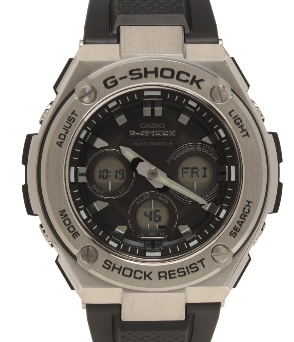 美品 カシオ 腕時計 Gスチール G-STEEL G-SHOCK ソーラー ブラック GST-W310-1AJF メンズ CASIO