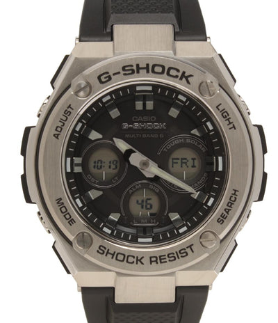 美品 カシオ 腕時計 Gスチール G-STEEL G-SHOCK ソーラー ブラック GST-W310-1AJF メンズ CASIO