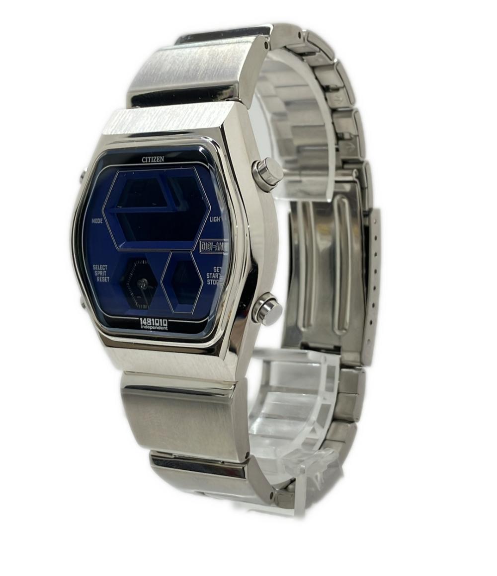 CITIZEN 腕時計 インディペンデント クオーツ ブルー C352-L19311
