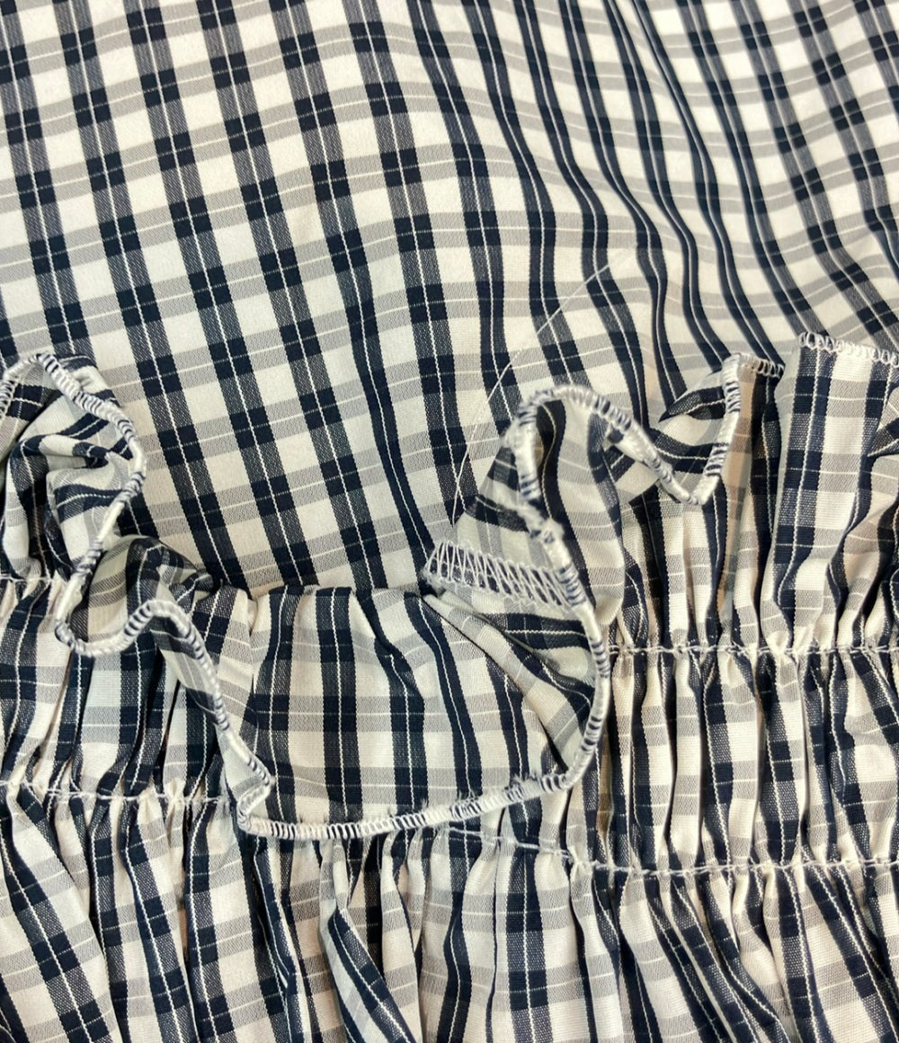 UNITED ARROWS フレアスカート ティアード チェック フリル ギャザー 1524-162-5140 レディース SIZE 38 (M) ユナイテッドアローズ