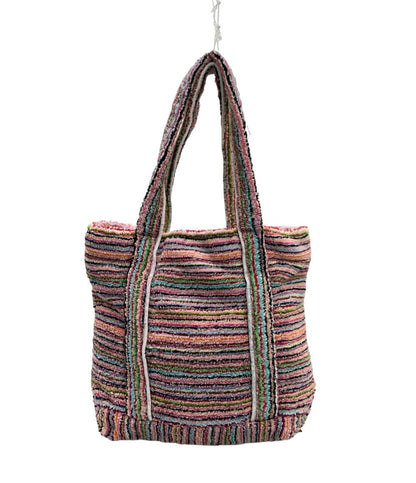 シエスタポー ハンドバッグ 紐付き タオル地 レディース Sieste Peau