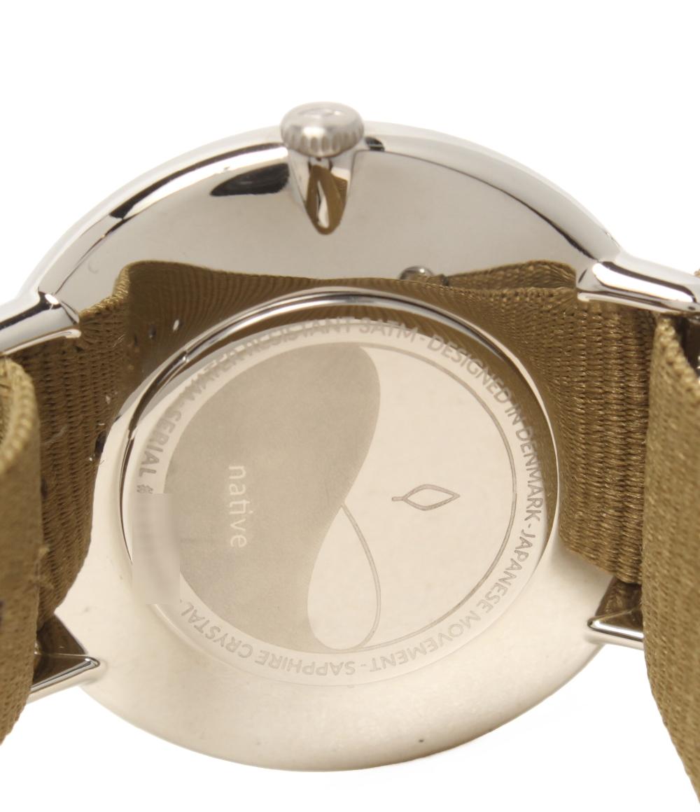 美品 nordgreen 腕時計 クオーツ ホワイト レディース メンズ ノードグリーン