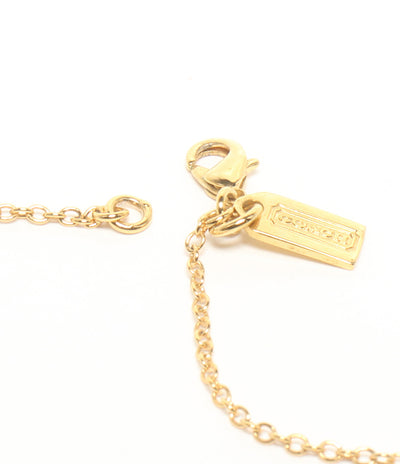 美品 COACH ロングネックレス ハートモチーフ レディース コーチ