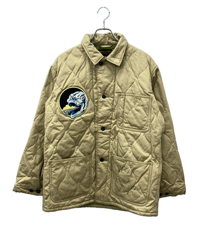 Pherrow's ミリタリージャケット 中綿 キルティング パッチ 裏地カモフラ 22AW QUILTING MILITARY JACKET 22W-PVC-7J メンズ SIZE 40 (M) フェローズ
