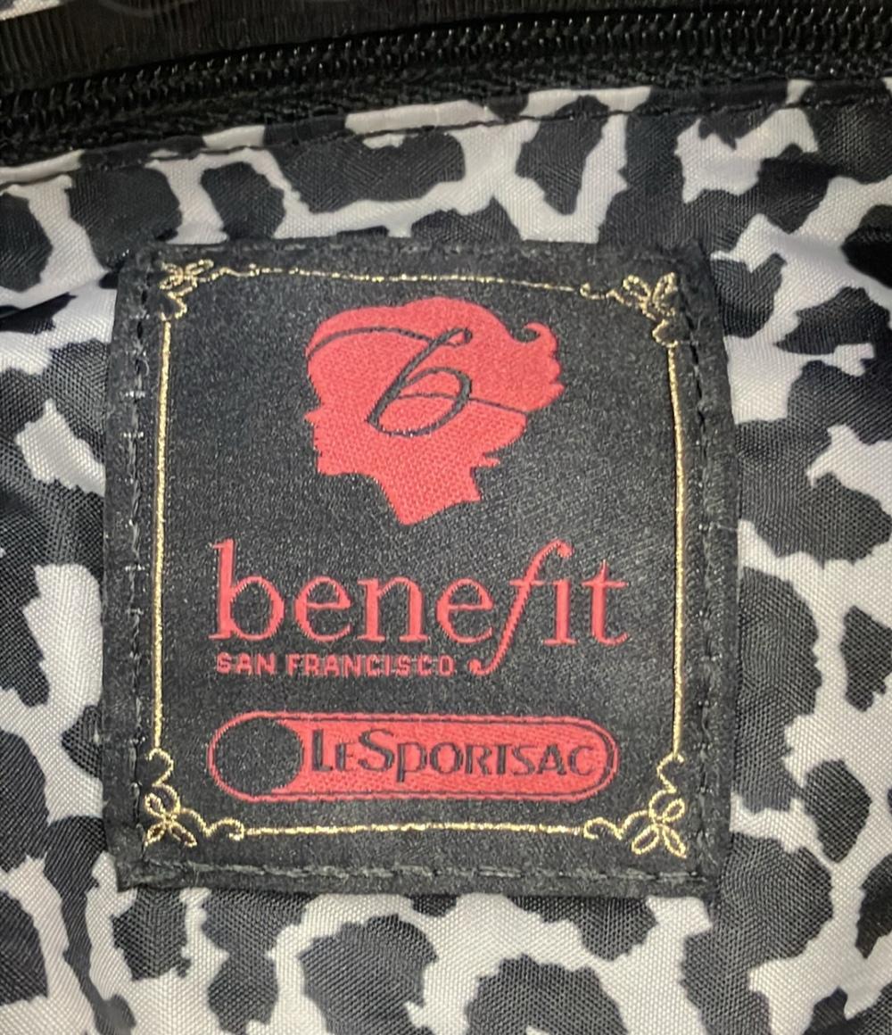 美品 LeSportsac ショルダーバッグ 斜め掛け フラワーモチー ベネフィットコラボ レディース レスポートサック