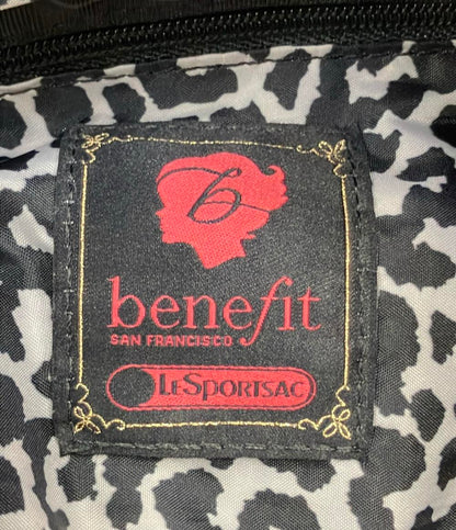 美品 LeSportsac ショルダーバッグ 斜め掛け フラワーモチー ベネフィットコラボ レディース レスポートサック