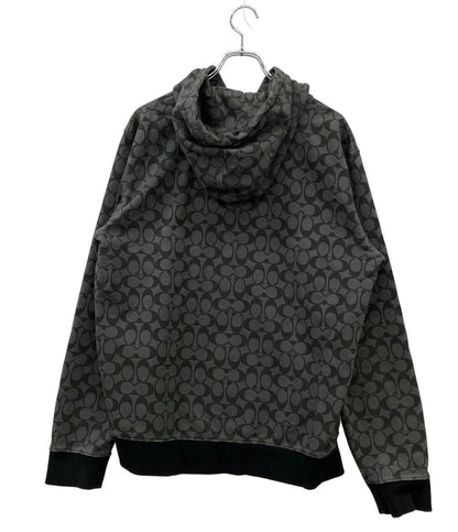 COACH パーカー ジップ シグネチャーモノグラム シグネチャー ジップアップパーカー メンズ SIZE LARGE (L) コーチ