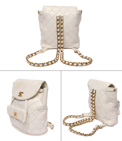 CHANEL リュック 3番台 ゴールド金具 マトラッセ レディース シャネル