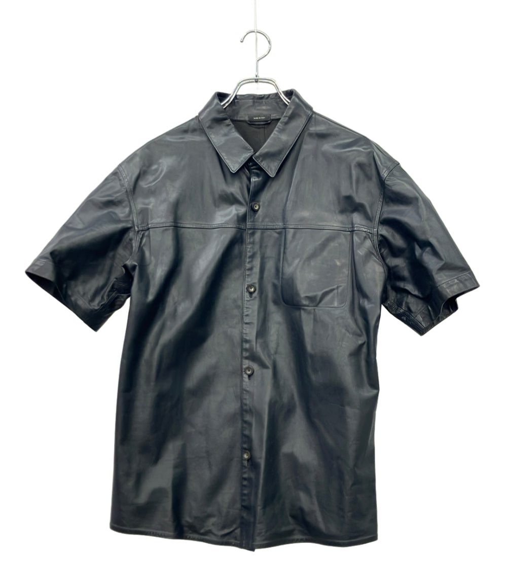 JIL SANDER 半袖シャツ レザー メンズ SIZE 50 (XL) ジルサンダー