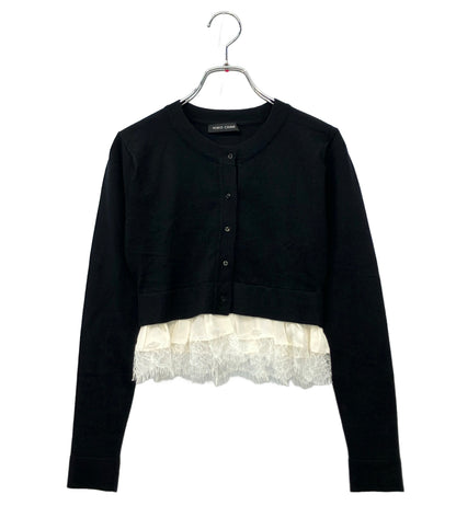 美品 YOKO CHAN 裾レース長袖カーディガン YCN-519-052 レディース SIZE 36 (XS) ヨーコチャン