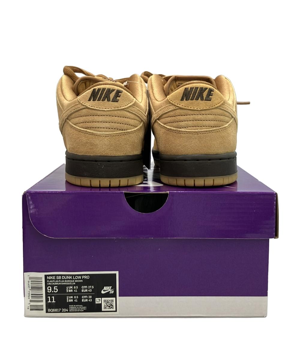 美品 NIKE ローカットスニーカー ウィート SB ダンク ロー プロ BQ6817-204 メンズ SIZE 27.5 (L) ナイキ